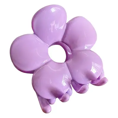 Purple Flower Hairpin Clip for Women