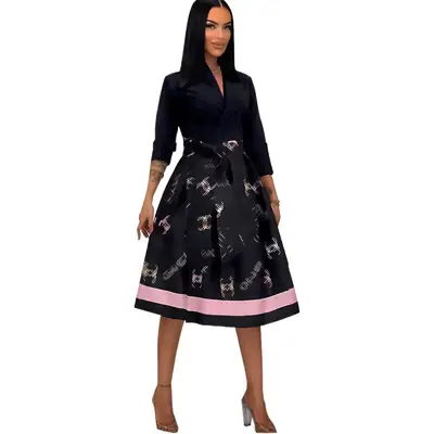 Elegant Pleated Skirt with Elastic Belt for Women
