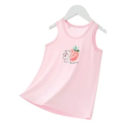Girls Cotton Strawberry Vest Summer Wear