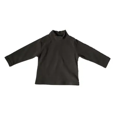 Kids Korean Collar Shirt Solid Color Thickens