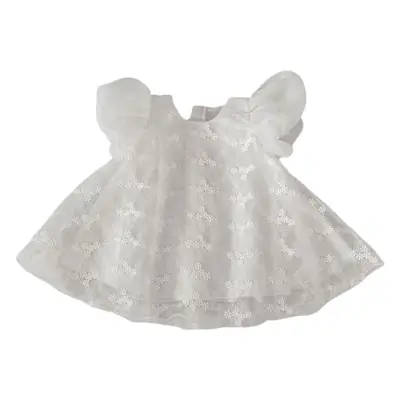 White Embroidered Baby Princess Skirt 0-4 Years