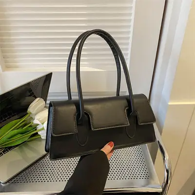 Black French Lady Shoulder Bag 2023 Spring Summer