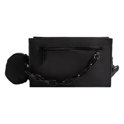 Black Crossbody Bag for Men Women Street Fashion