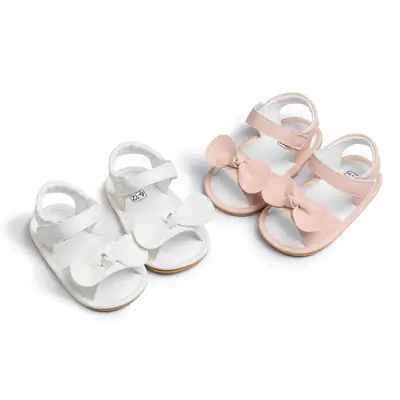Summer new 0-1 year old baby bow sandals non-slip breathable baby shoes baby shoes
