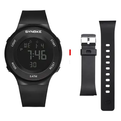 SynoKE Digital Watch with LED Band Black