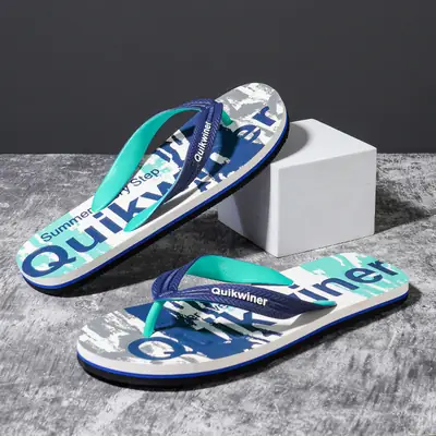 Men's Flip-Flops 2026 New Summer Outdoor Trendy Beach Men's Slippers Non-Slip Sports Vietnamese Thong Sandals