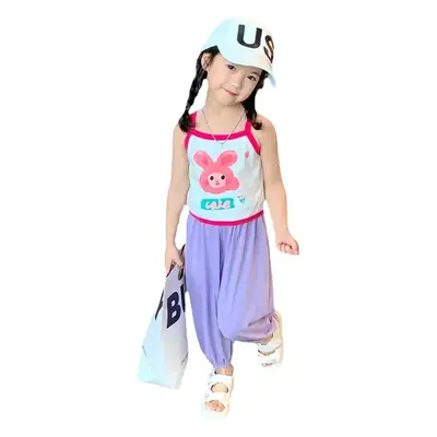 Girls Anti-Mosquito Cotton Pants Summer Kids Skin Friendly