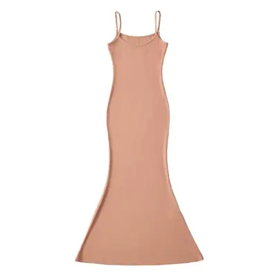 Tight Waist Slimming Fishtail Dress Nude