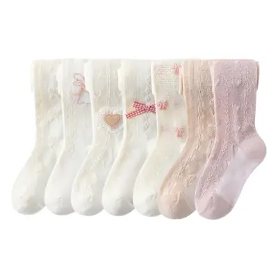 2025 Girls Bow Cotton Pantyhose Socks Class A