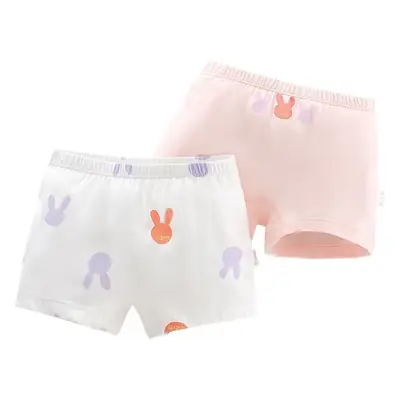 2-Pack Boneless Cotton Girls Boxers Medium Large