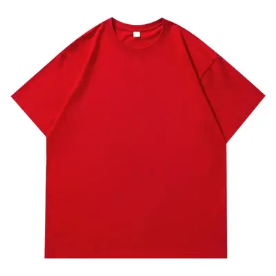 Men Black Cotton T-Shirt Summer Loose Fit
