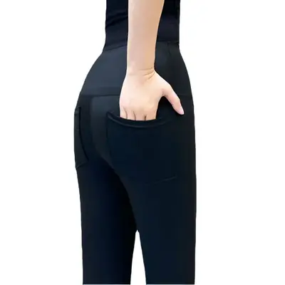 Women Flared Pants with Back Pocket & Hip Lift