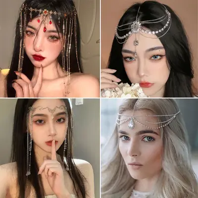 Golden Multi Layered Hair Accessories Set