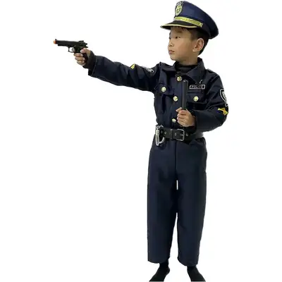 Kids Police Uniform Halloween Costume for Boys