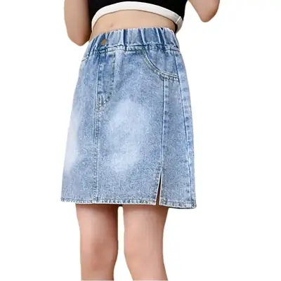 Girls Denim Skirt Medium Large Western Style