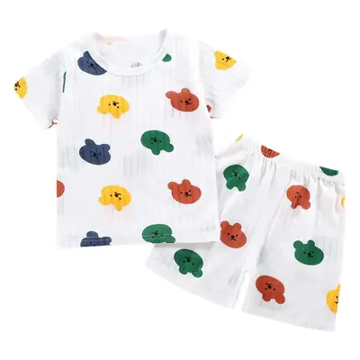Baby's Cartoon Boneless Pajamas Short Sleeve