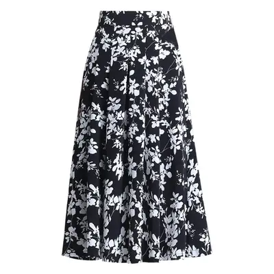 Women Floral Chiffon Skirt Mid Length 2023