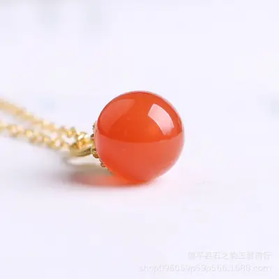 Candy Color Agate Transfer Bead Necklace for Women
