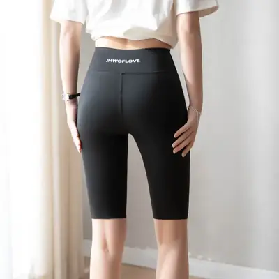 Women's Grey Slimming Yoga Pants Half Size