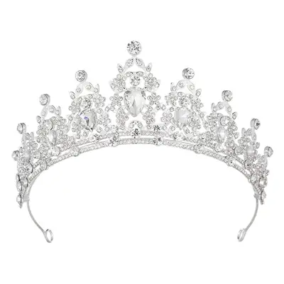 Cross-border White Alloy Crown Hair Accessory for Bachelorette Party