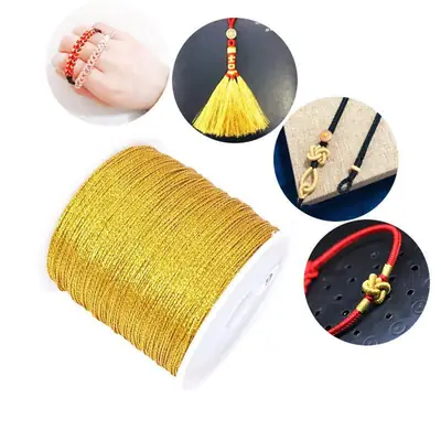 Silver Braided Thread for Crafts & Home Use
