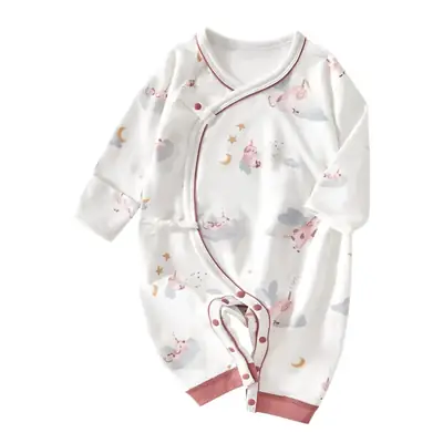 Newborn Baby Pure Cotton Boneless Jumpsuit 0-6M