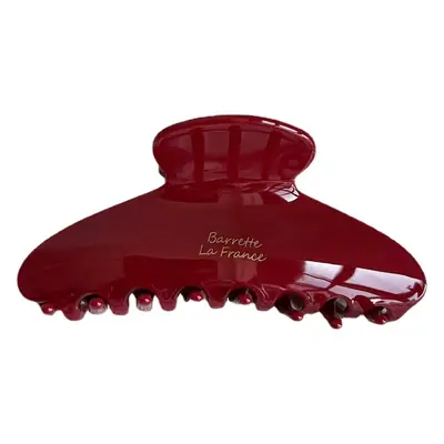 Women's Acetic Acid Hair Clips Solid Red Summer