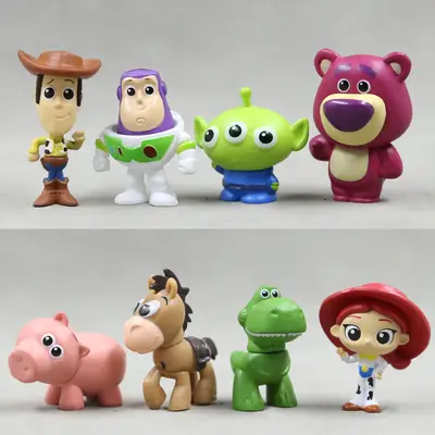 Foreign Trade Hot-Selling Toy Story Buzz Woody Strawberry Bear DIY Pendant Keychain Desktop Decoration Ornaments