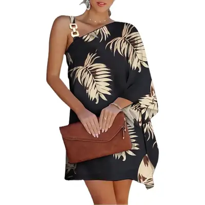 2025 Spring Summer V Neck Long Swing Dress Multi Color Multi Size