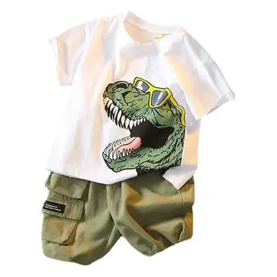 Boys Dinosaur Print T-Shirt & Shorts Set