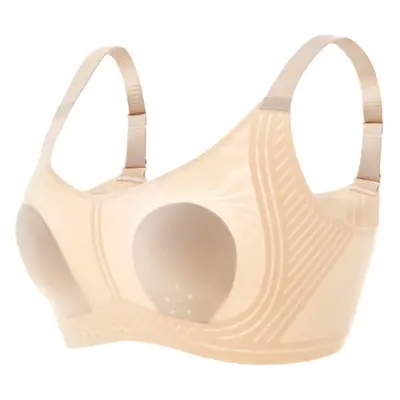 Large Bust Minimizing Ice Silk Seamless Underwear for Women, Foundation-Like Latex Bra, Summer Thin Breathable Plus-Size Bra for Summer