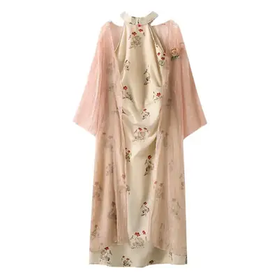 Plus Size Chubby Girls New Chinese Cheongsam Dress 2023 Spring