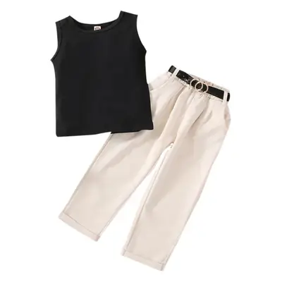Black Sleeveless Vests for Kids Medium Large