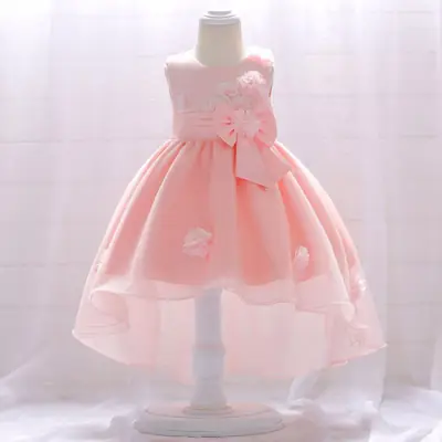 Baby Princess Dress Cream Floral Puffy 1 Year Old