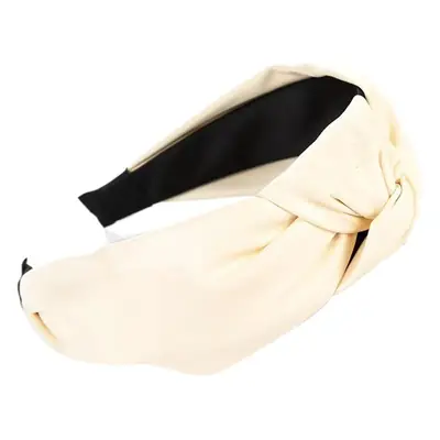 Brown Leather Cross-Border Headband for Women