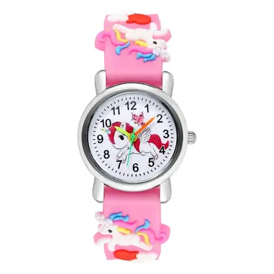 Unicorn Kids Watch Pink Plastic Tape Boys Girls