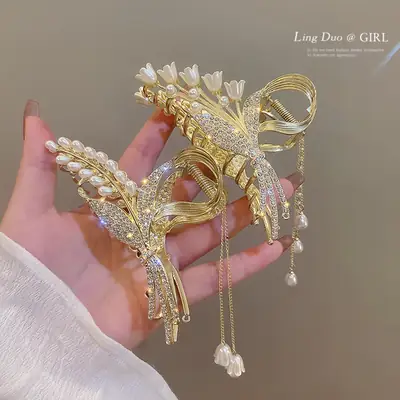 Antique Rice Flower Tassel Hairpin for Girls