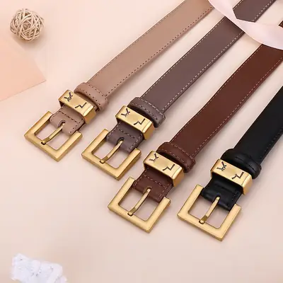 Women's Brown Poplar Shulin Buckle Belt