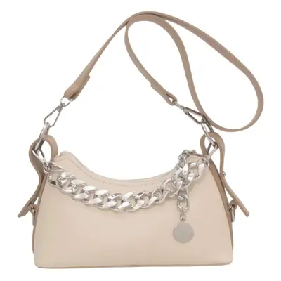 Women's Cream Chain Shoulder Messenger Bag 2023