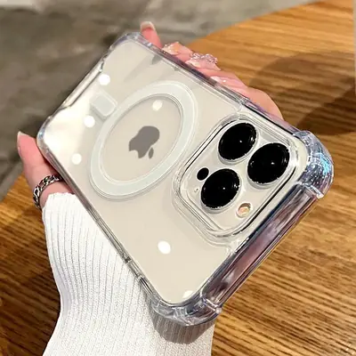 Magnetic Phone Case for iPhone 17Promax 16 Acrylic Anti-Fall