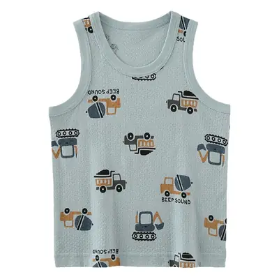 Baby's Cotton Graphic Vest for Boys Summer Wear
