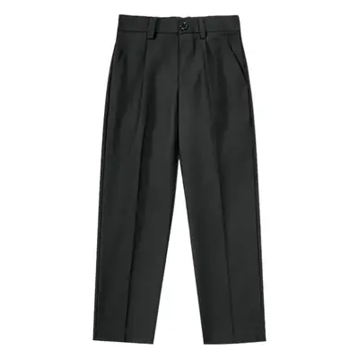 Boys Spring Autumn Suit Pants Dark Gray Navy Primary School Uniform Pants