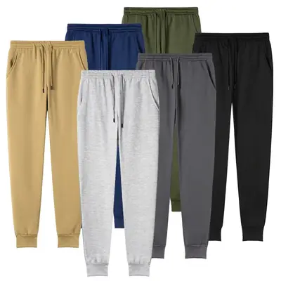 Fleece Fuzzy Pants Navy Blue Large Men