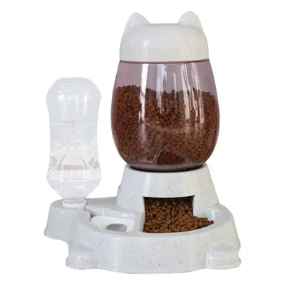 Cat Automatic Feeder Cat No Wet Mouth Automatic Drinker Dog Puzzle Press Type Large Capacity Feeder