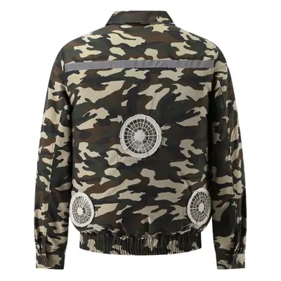 Camouflage 3 Fan Air Cooler Shirt Olive Green