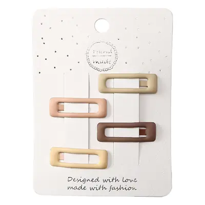 Spring Milk Coffee Hair Clips for Girls