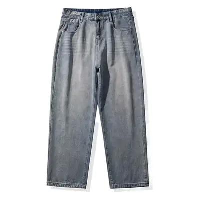 Men's Wide Leg Denim Pants Loose Straight Spring Summer