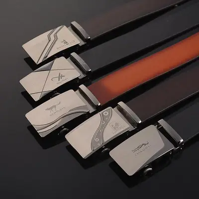Men's High-End Retro Glue-Filled Belt Set of 5