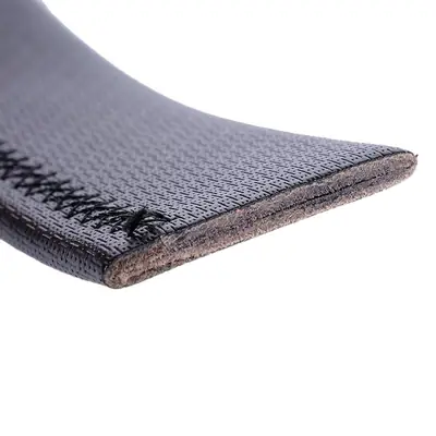 Men's Black Headless Belt with Groove 5