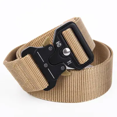 Men's Cobra Tactical Belt 3.8cm Nylon Braid 511 Canvas